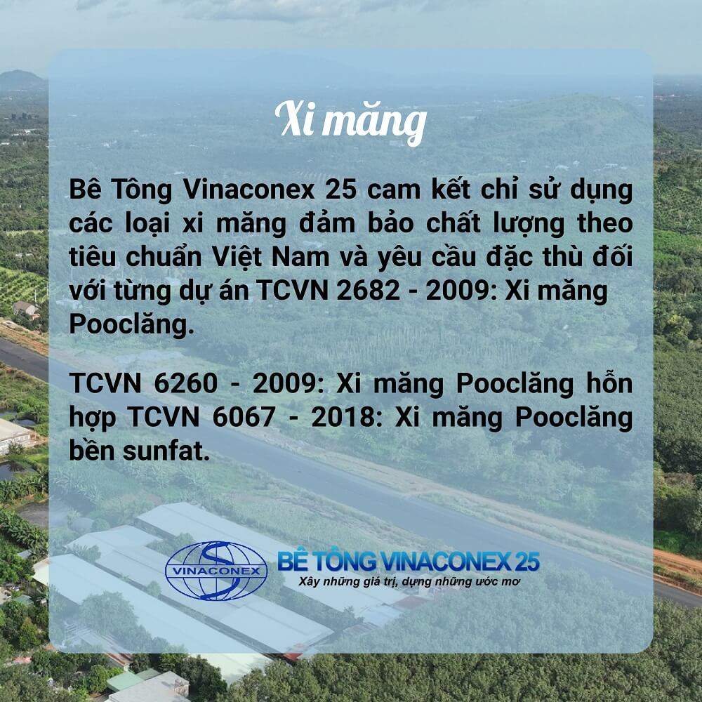 Xi măng đảm bảo chất lượng